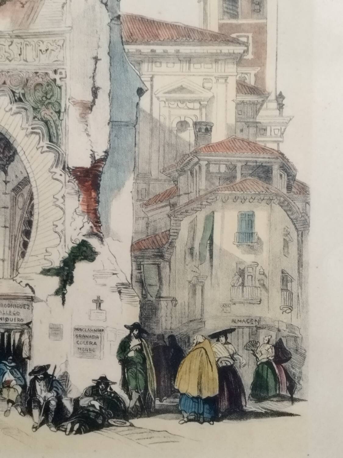 David Roberts - Correo de los Morros or Old Guardhouse, Granada