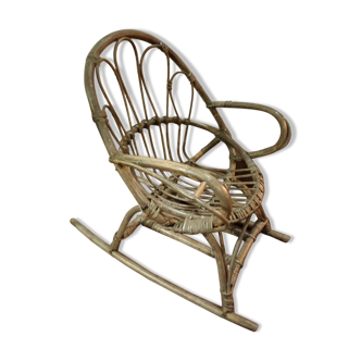 Armchair basket rocking-chair child