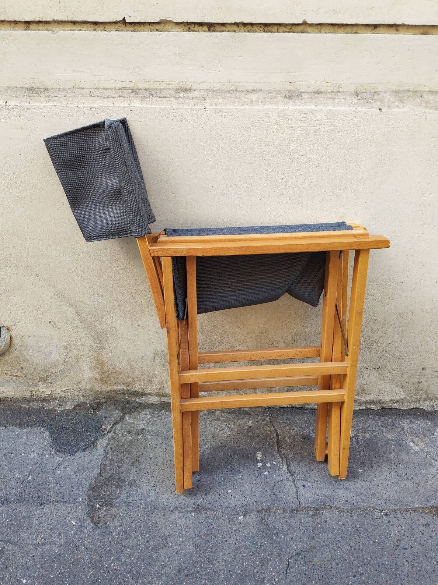 Fauteuil pliant style nautique, metteur en scène 