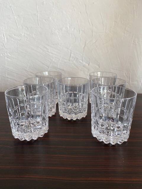 Vintage 70's Crystal Whiskey Glasses