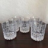 Vintage 70's Crystal Whiskey Glasses