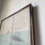 Painting on wood 1900