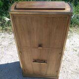 Art Deco wood and brass extra furniture