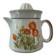 Vintage stoneware jug and its citrus juicer.