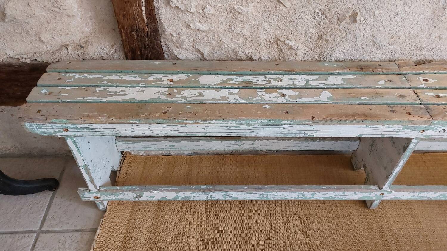 Antique bench with original patina