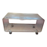 David Lange plexiglass coffee table