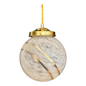 Suspension globe vintage art déco