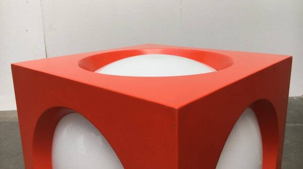 Lampadaire Cube T-267 Swiss Space Age par Carl Moor pour BAG Turgi, années 1960