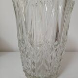 Vase en verre, motif "épis de blé"