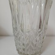 Vase en verre, motif "épis de blé"