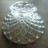 Cut on crystal piedouche signed Baccarat