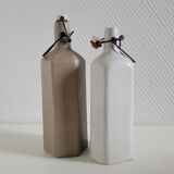 Old hexagonal sandstone bottles