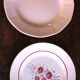 8 small paired plates Badonviller Saint Amand Rose Luzin Digoin Sarreg