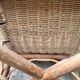 Fauteuil en rotin enfant vintage