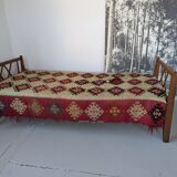 Bed, daybed, style reconstruction, in oak, 1950s.