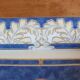 Empty pocket ashtray Christofle porcelain Oceana Blue Aida