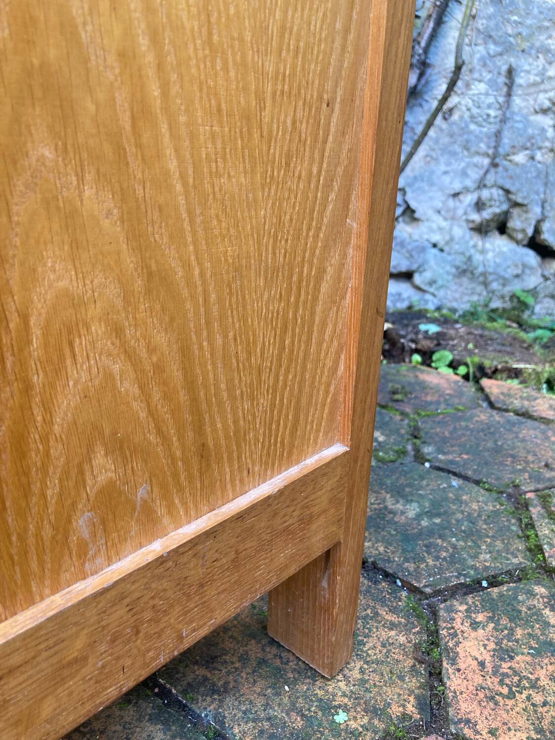 Vintage chest of drawers with compass feet