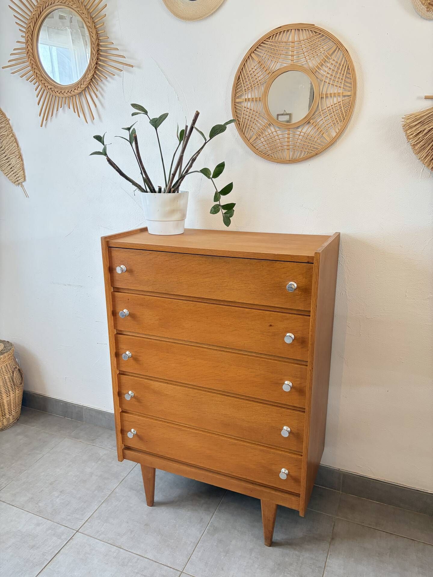 Scandinavian vintage chest of drawers / dresser