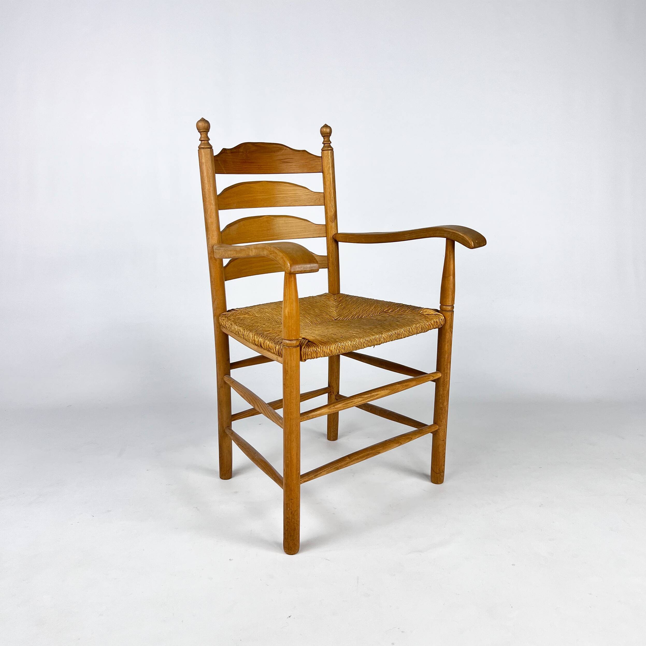 Mid Century Dutch Oak Kitchen Chair, 1960s