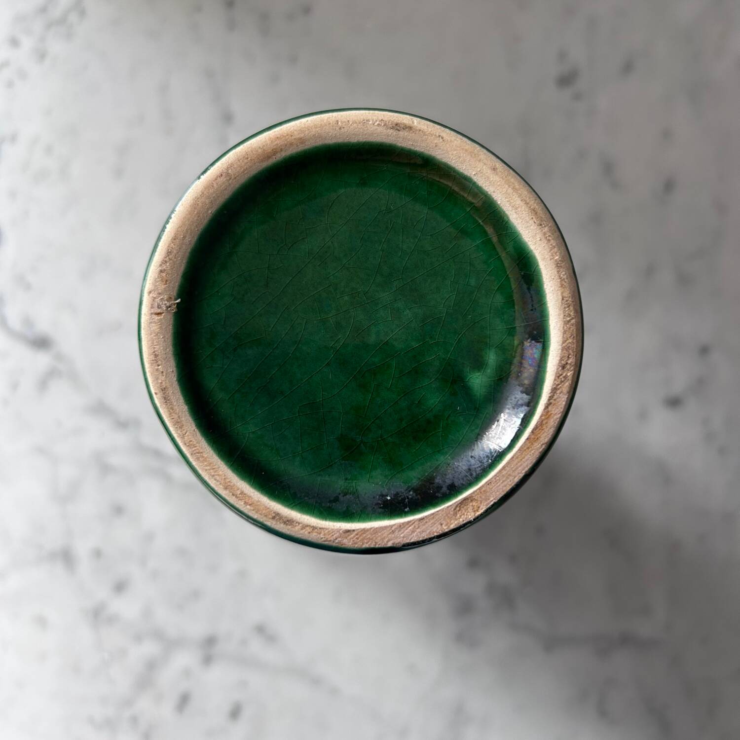 Flamed glaze pitcher