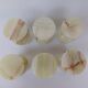 set of 6 small wine glasses in green alabaster stone