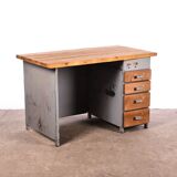 Vintage metal workbench