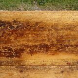 Very old solid oak dough trough with a lid and removable legs.