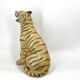 Ceramic hand painted leopard, 1960s Italy