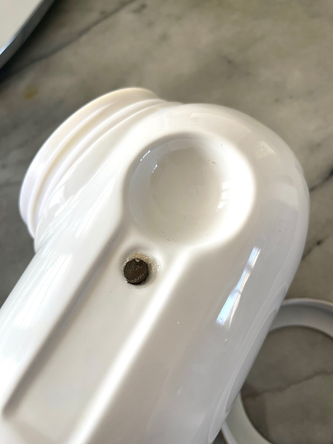 Space age sugar pot