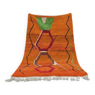 Moroccan handmade wool rug 3 x 2 m