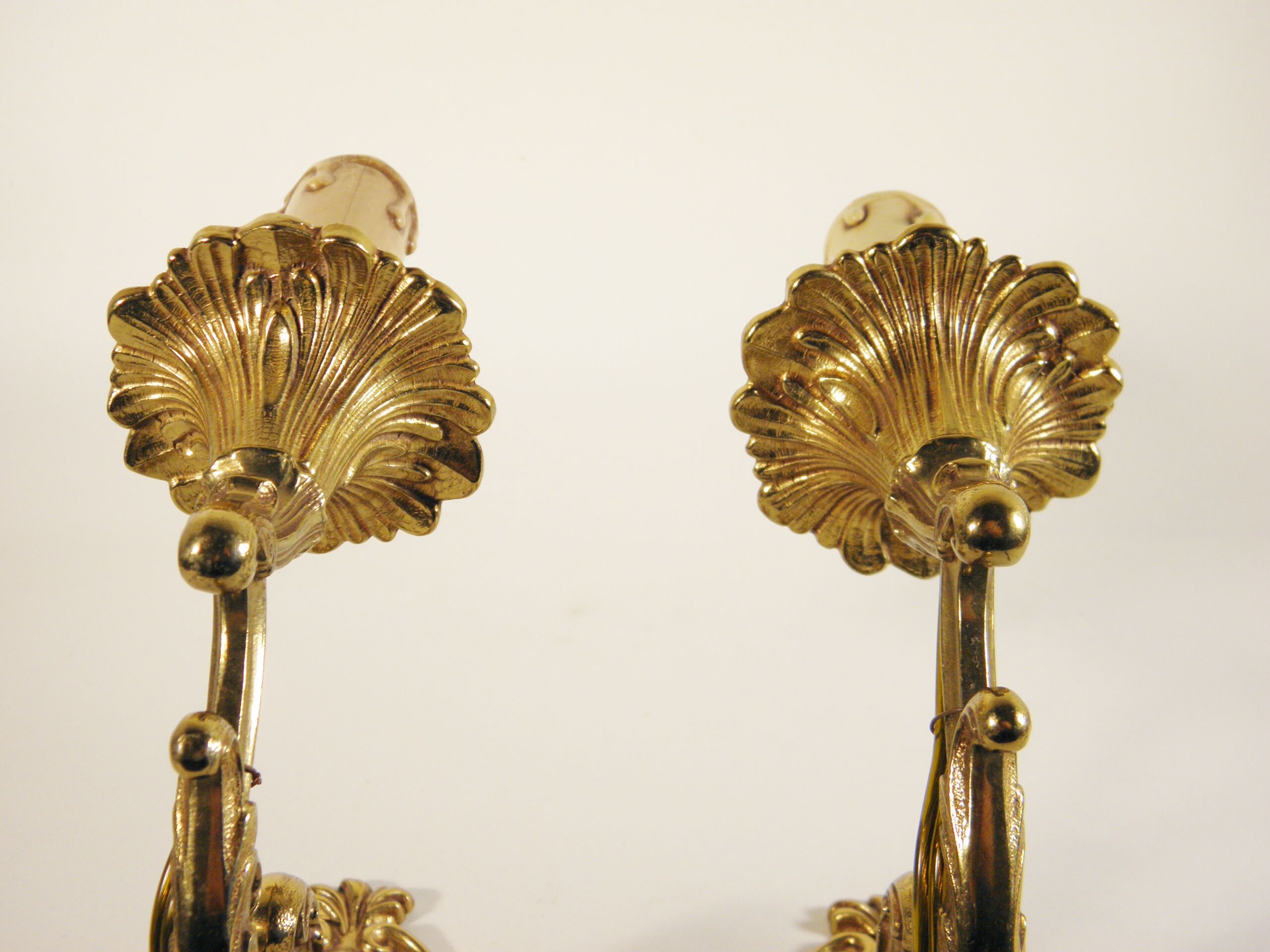 Paire d'appliques en bronze doré