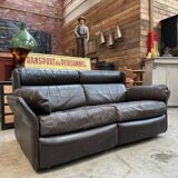 80s leather living room set