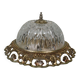 Vintage ceiling light, round, cut glass