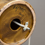 Paire de lampes en céramique Bitossi à glaçure dorée, Italie, 1970