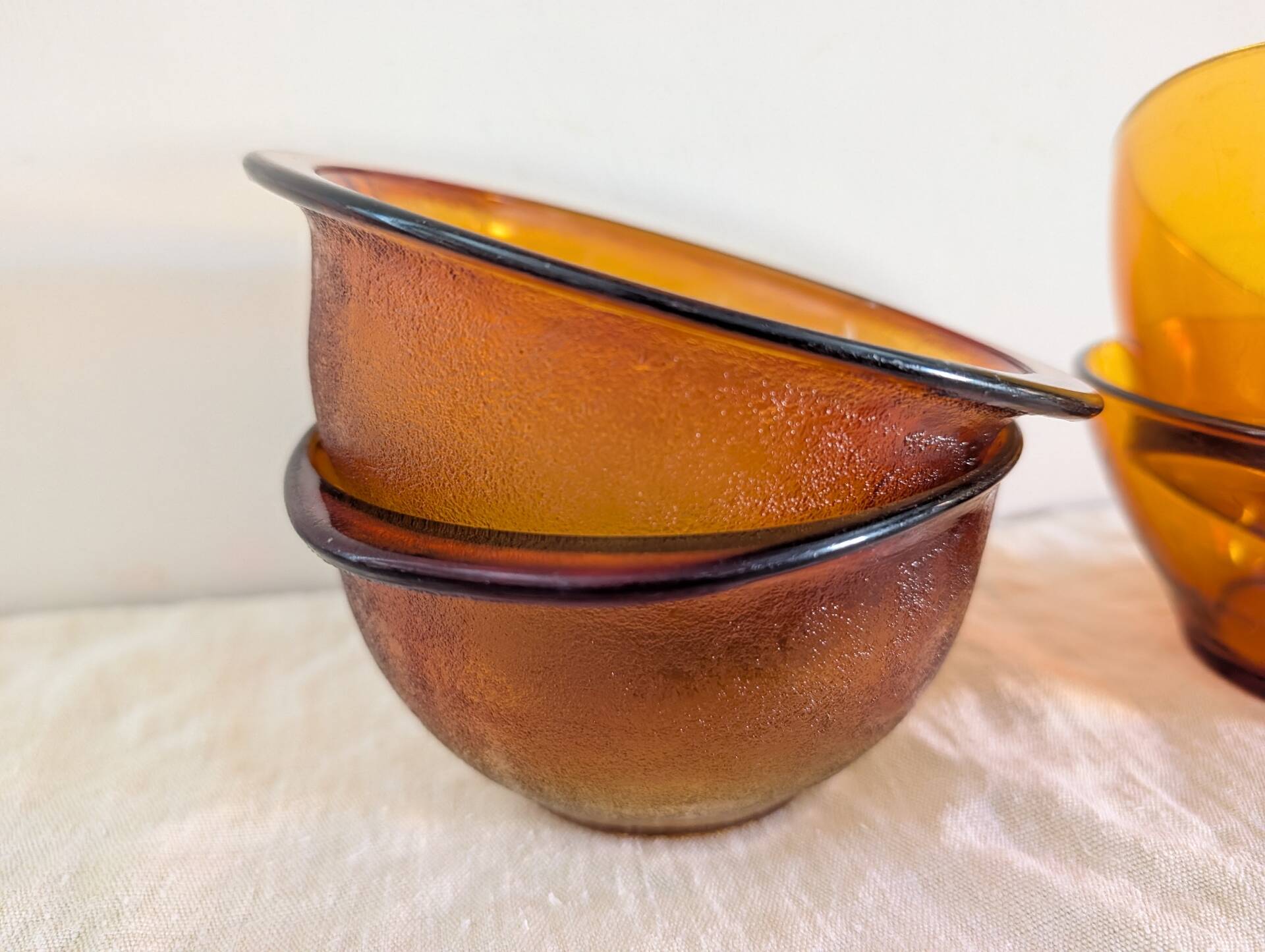 Mismatched amber quartet – 1970s