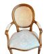 Louis XVI style medallion armchair with caning, 20th century.