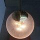 Large glass and brass planet ball pendant lamp from the mid-century German space age, 1960s.
