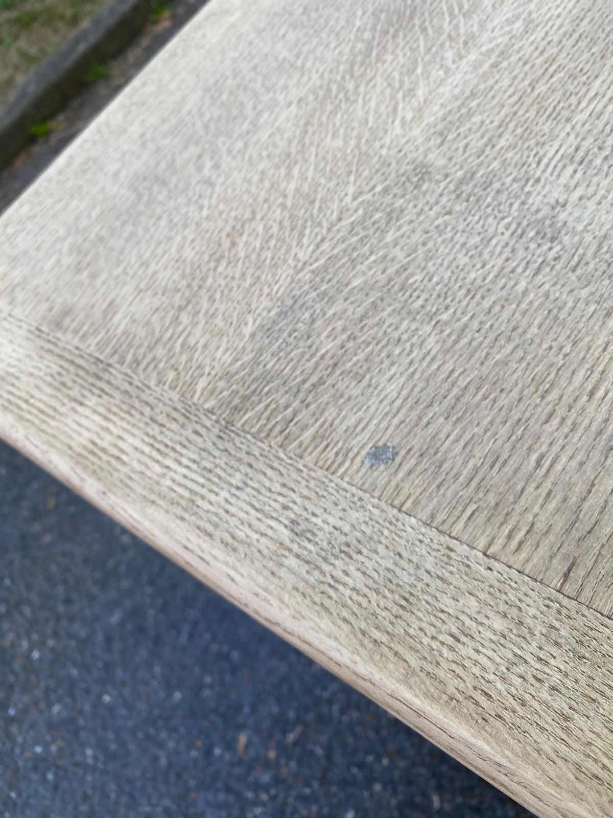 Renovated 1960s oak farmhouse dining table