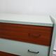 Commode  vintage bois et bleu