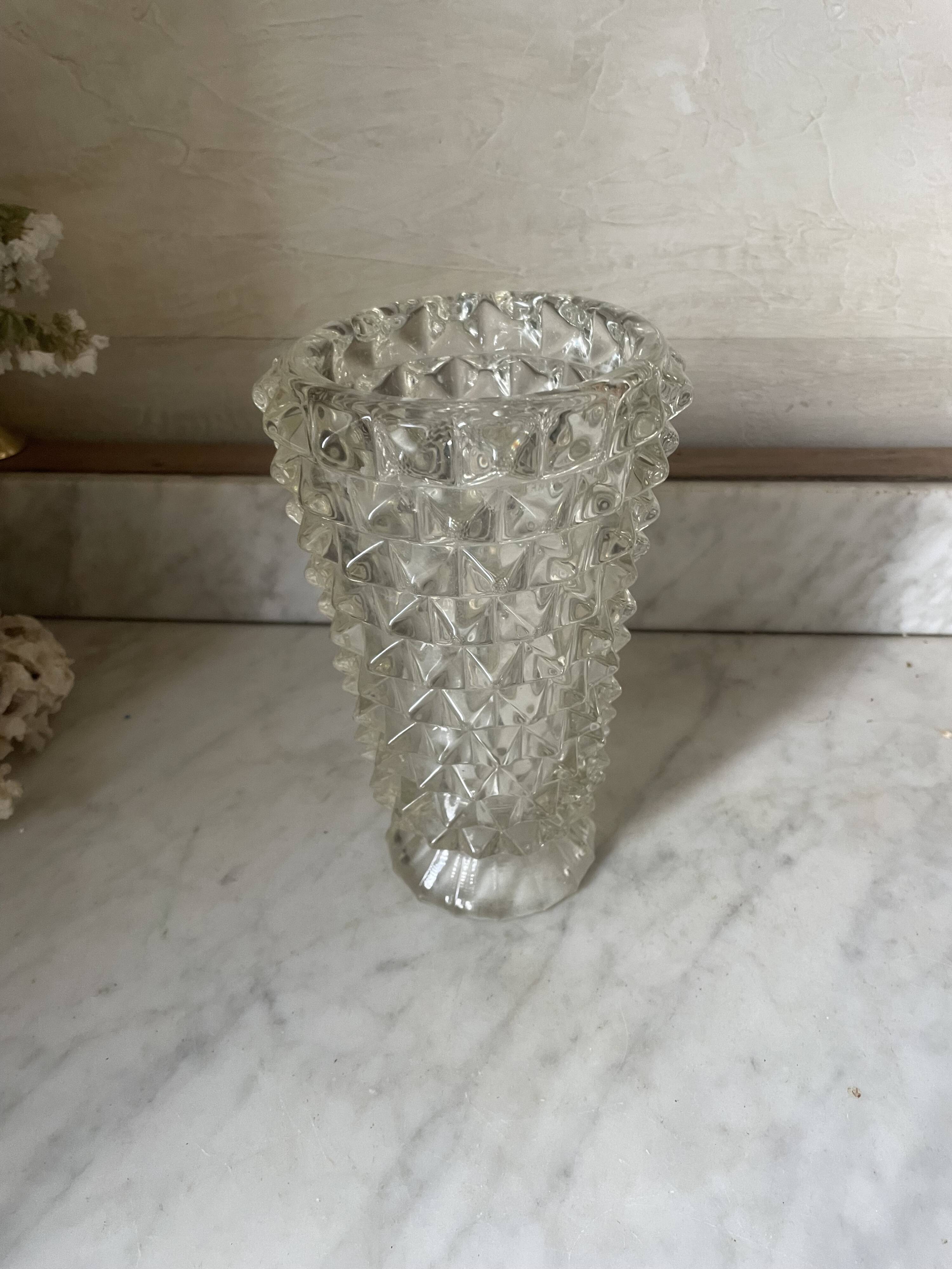 Rostrato Vase in Murano Glass, 1960s