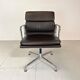 Eames Vitra for Herman Miller brown leather Soft Pad Group chair