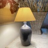 Ceramic lamp, 2 M fabric cable, cotton lampshade