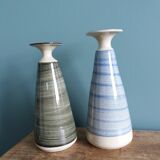 Stoneware soliflore vases