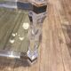 Glass and plexiglass coffee table