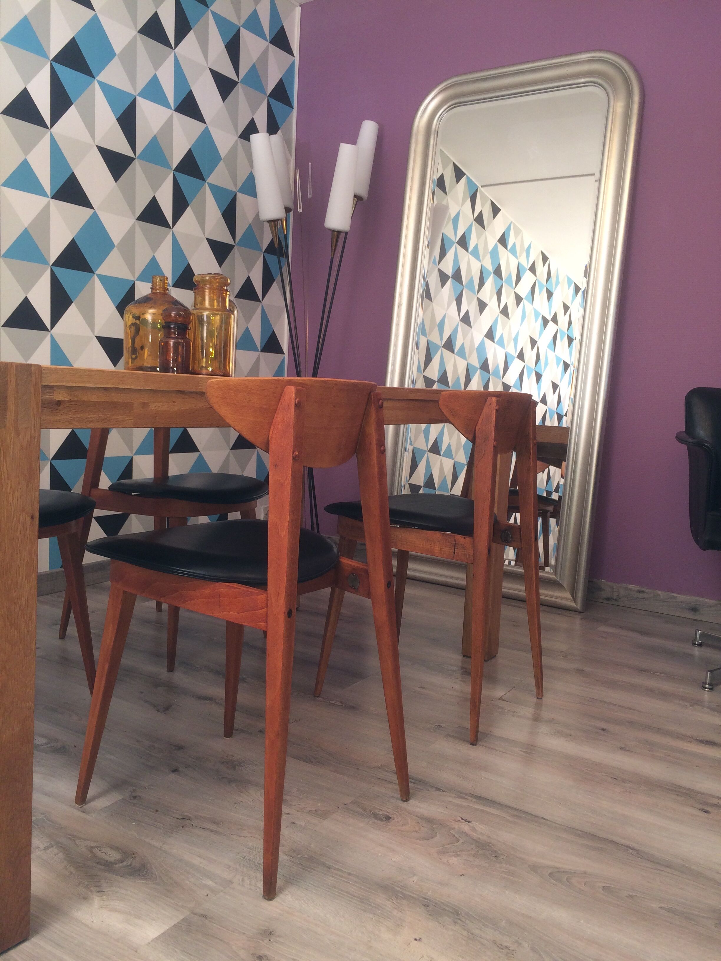 Chaises modèle "fontaria" de chez baumann vers 1970