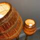 Louis Sognot rattan and wicker floor lamp, France, 1960s