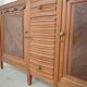 High buffet, art and craft, French Art Deco in blonde wood from the 1950s to 1960s.