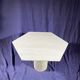 Table basse en travertin pied acier