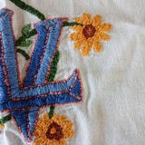 Nappe ancienne brodée