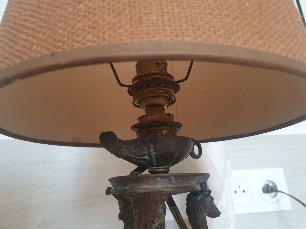 Old brass lamp